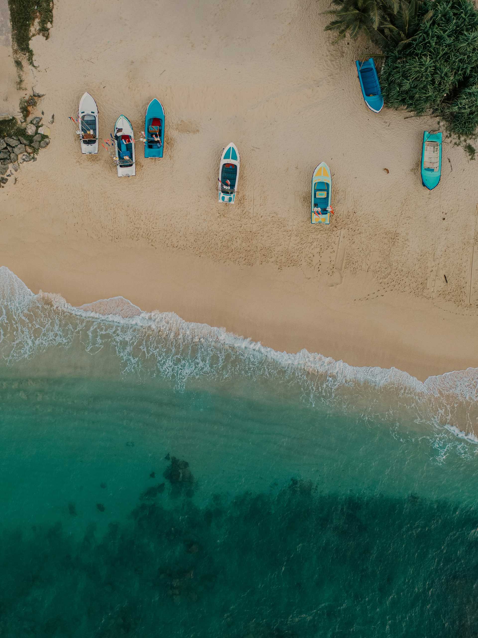 Fishing boats in Galle harbour